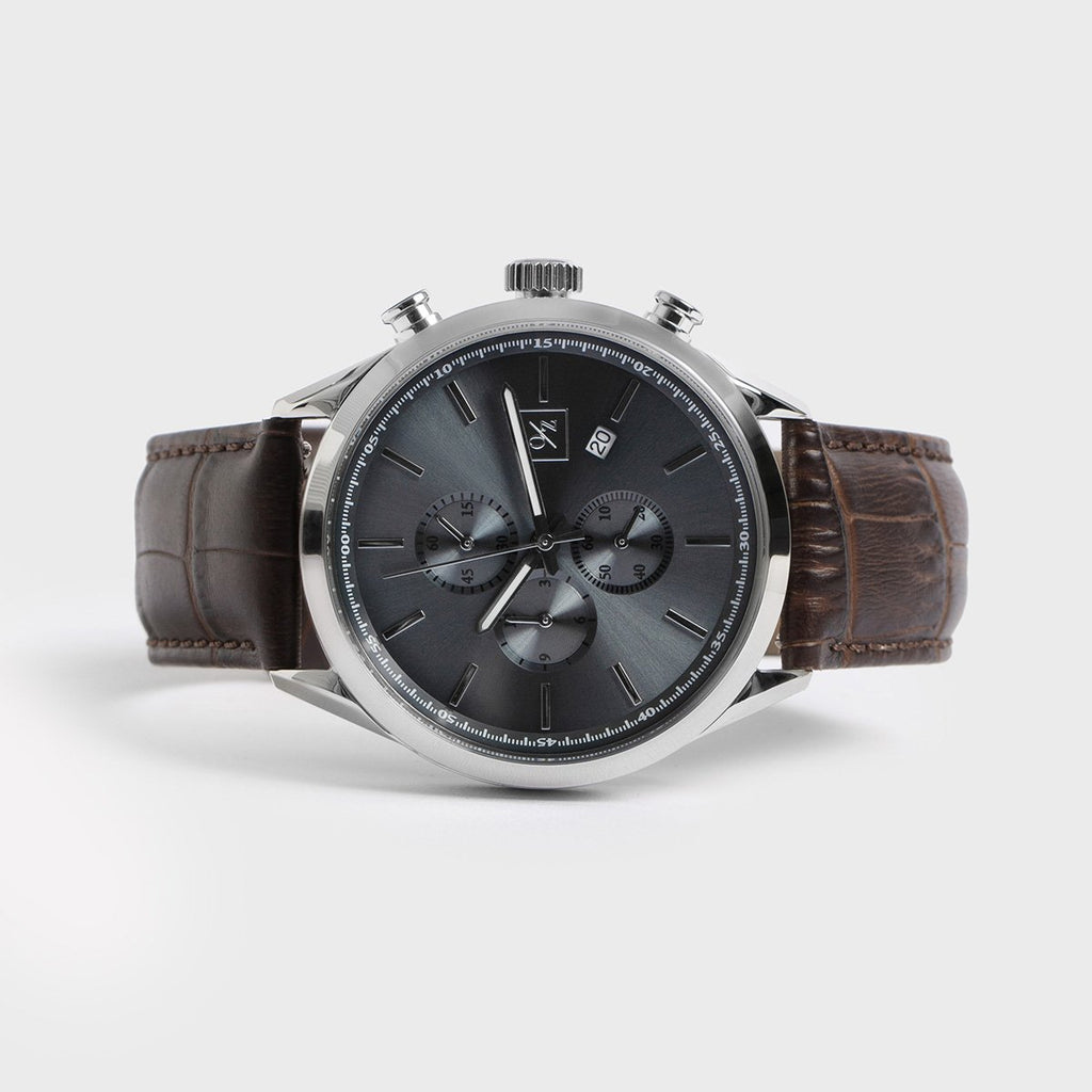 The Sovereign: Luxury Chronograph Leather Watch