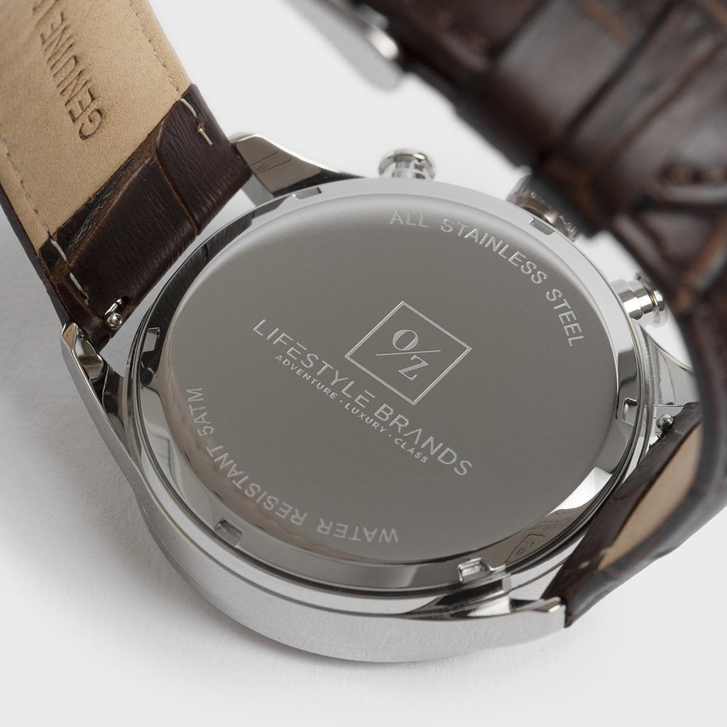 The Sovereign: Luxury Chronograph Leather Watch