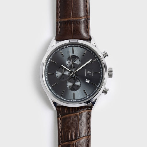 The Sovereign: Luxury Chronograph Leather Watch