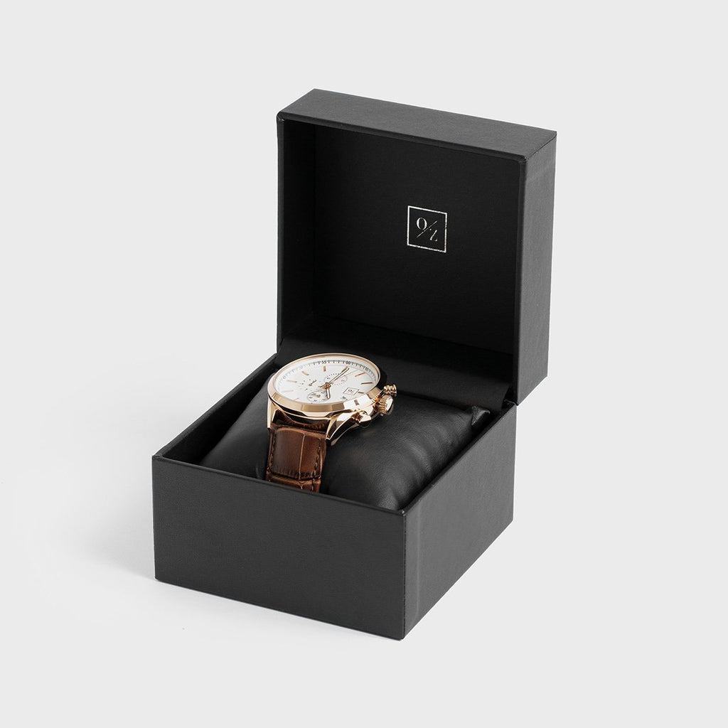 The Sovereign: Luxury Chronograph Leather Watch
