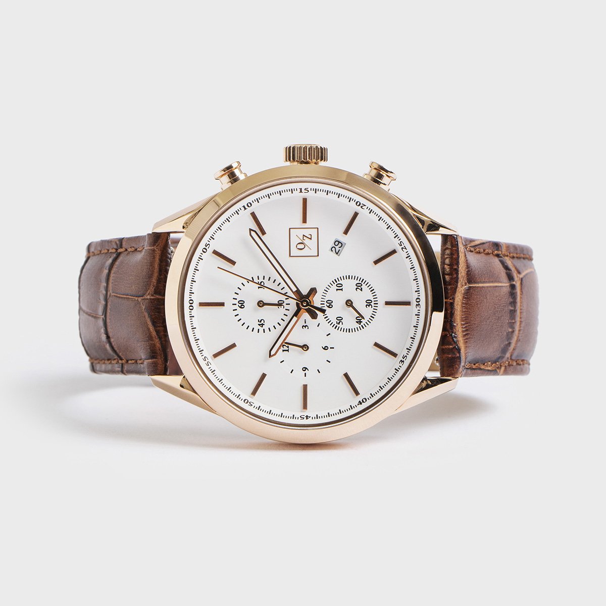 The Sovereign: Luxury Chronograph Leather Watch