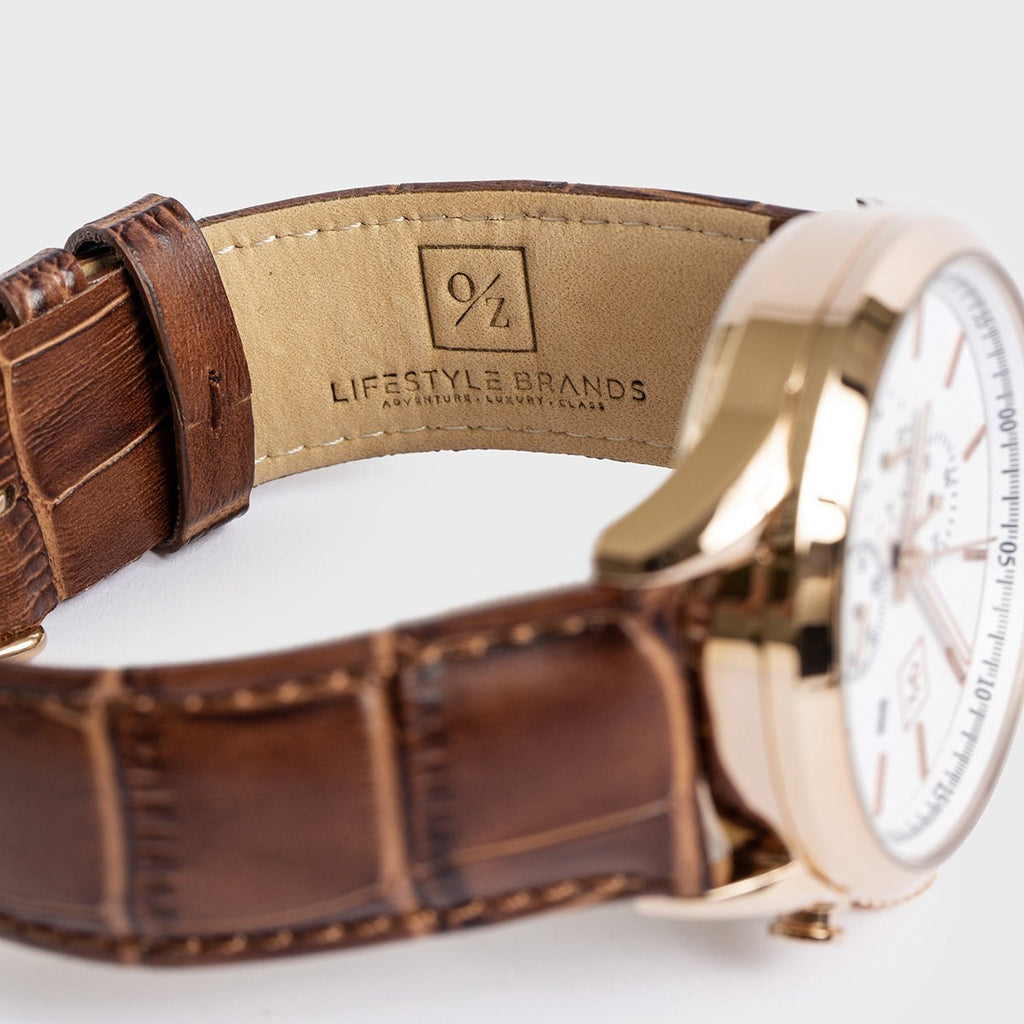 The Sovereign: Luxury Chronograph Leather Watch