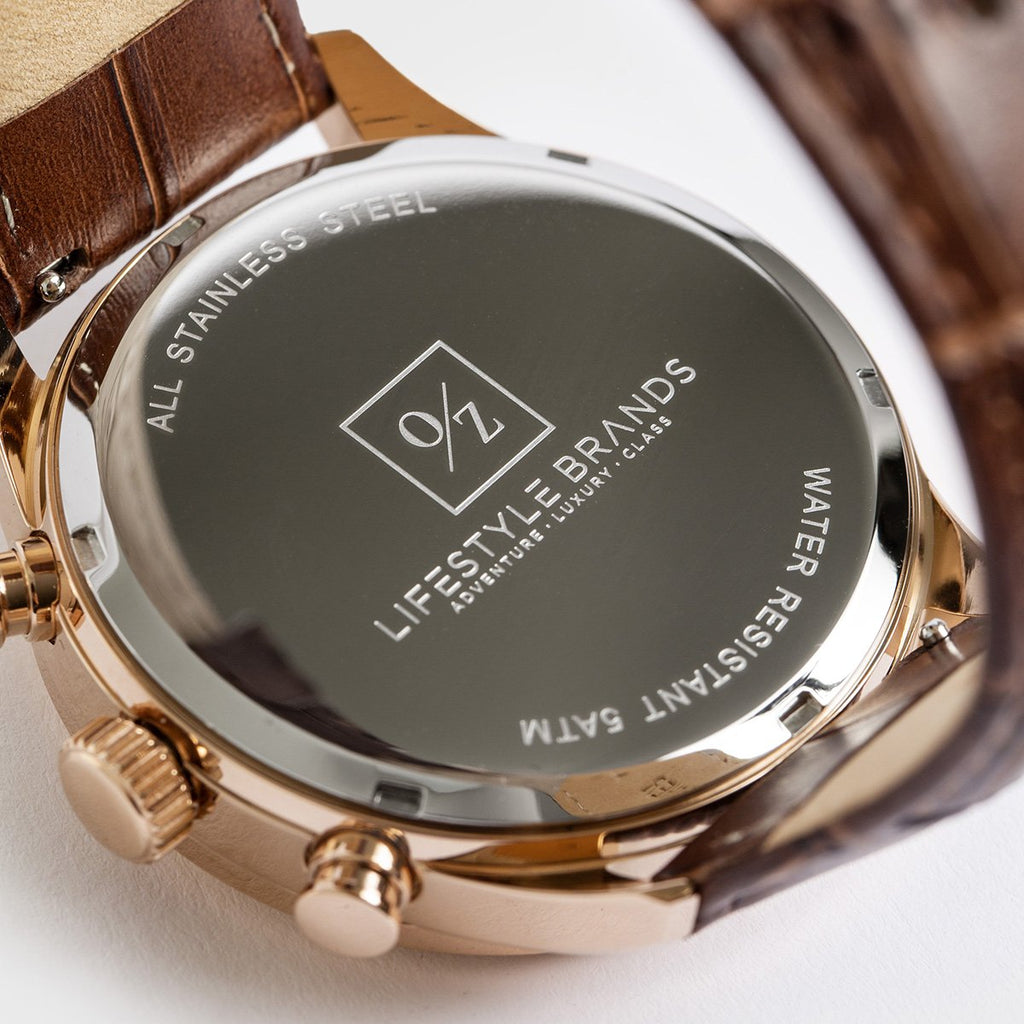 The Sovereign: Luxury Chronograph Leather Watch
