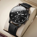 The Eclipse: Men's Black Chronograph Watch